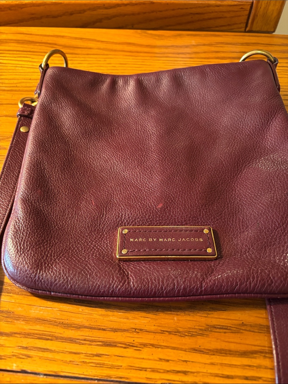 Marc by Marc Jacobs Deep Plum Leather Crossbody